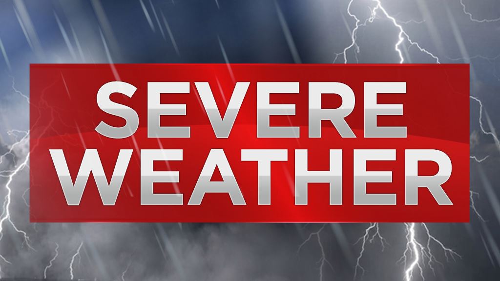"Severe Weather" Stock image banner. 