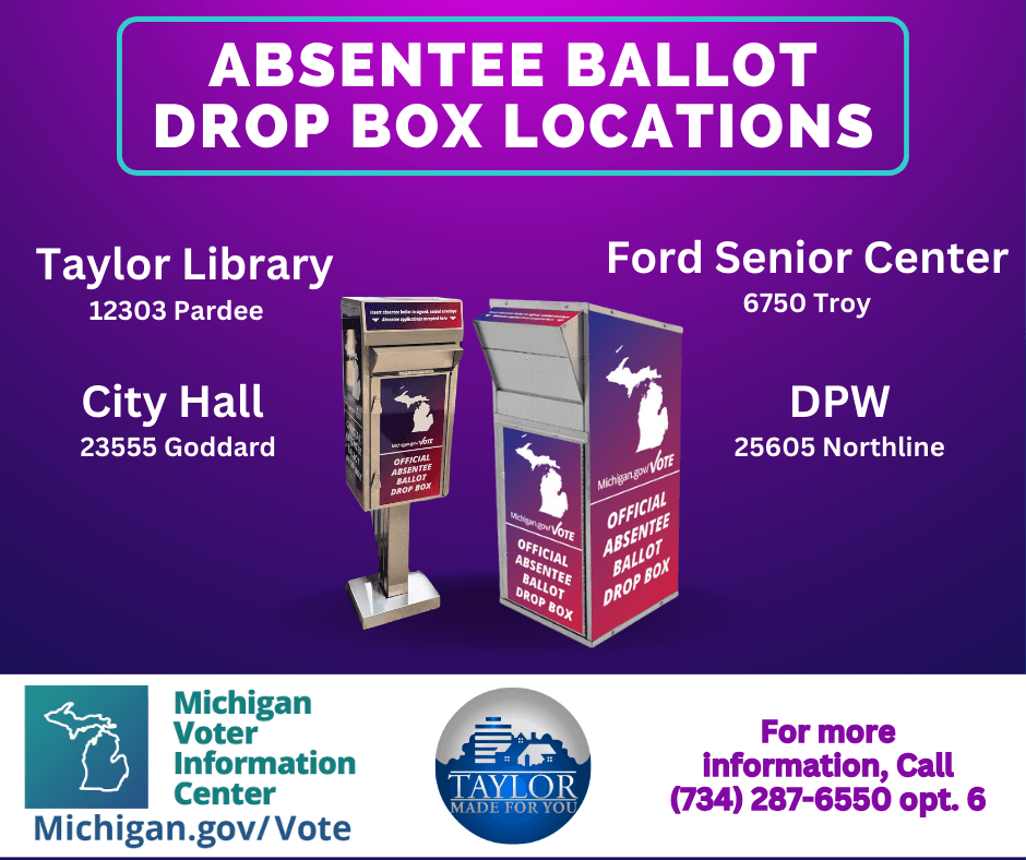 Absentee Drop Box Card